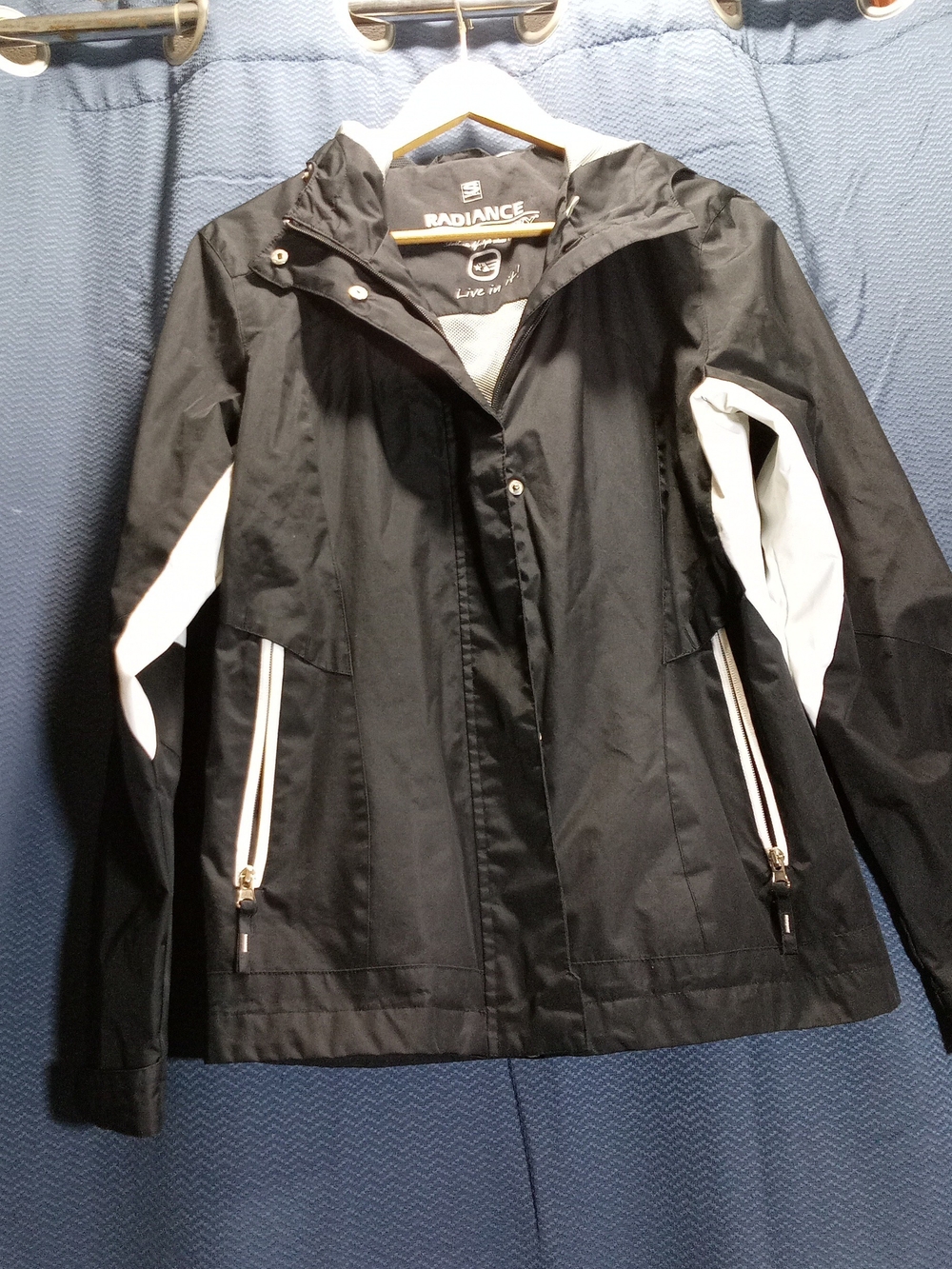 Free Country Black Jacket with White Accents